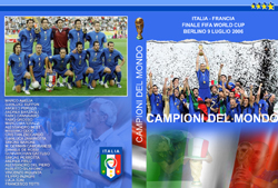 Copertina per dvd della finale Fifa World Cup Italia-Francia 2006