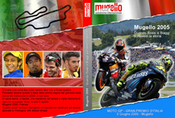 Copertina per dvd del Gran Premio d'Italia - Moto GP 2005